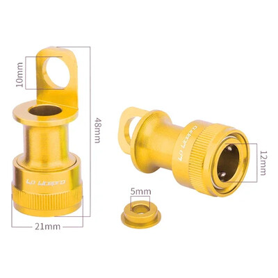 1× Upevňovací adaptér na pedále z hliníkovej zliatiny pre skladacie autopedály s prackou na pedále, rýchloupínacie cyklistické diely