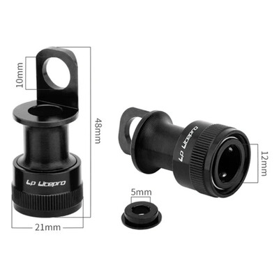 1× Upevňovací adaptér na pedále z hliníkovej zliatiny pre skladacie autopedály s prackou na pedále, rýchloupínacie cyklistické diely