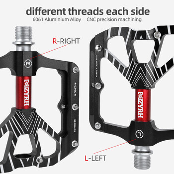 3 σφραγισμένα ρουλεμάν πεντάλ ποδηλάτου Υπερελαφρύ αντιολισθητικό για CNC BMX MTB Ποδήλατο δρόμου Ποδηλασία Ποδήλατο βουνού