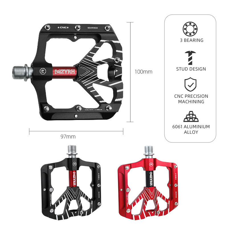 3 utesnené ložiskové pedále na bicykel, ultraľahké, protišmykové, pre CNC BMX, MTB, cestné, cyklistické, horské, pedále na bicykle