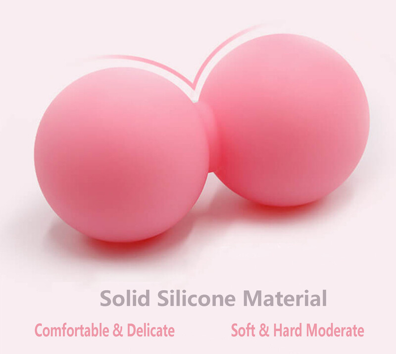 Minge dublă de masaj pentru lacrosse, miofascia arahide, densitate mare, fitness, corp, fascia, yoga, exerciții fizice, ameliorarea durerii