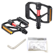 Lacné ultraľahké pedále na bicykel, hliníkové pedále na horský bicykel 9/16, univerzálne s bezpečnostnými odrazkami