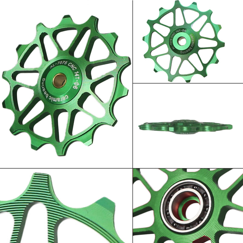 Kladka prehadzovačky zadnej časti bicykla, napínacia kladka 12T, 14T, 16T, 18T, keramické ložisko, vodiace koliesko pre Shimano Sram, diely pre MTB bicykle