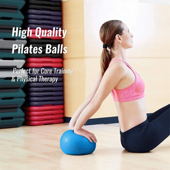 1 τμχ 25cm Dream Chasing Mini Ball Pilates Ball 22 25cm Yoga Fitness Ball Wheat Tube Σωλήνα με προστασία από έκρηξη Exaggerates Hips Ball Scrub