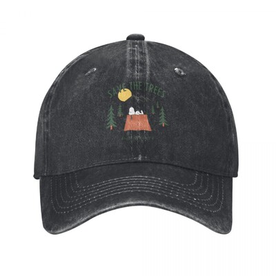 Modne službene Peanuts Snoopy Save The Trees bejzbol kape Unisex isprane jakne Snapback kape Kape za golf za trčanje na otvorenom Šešir