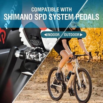 Ποδήλατα βουνού Σίτες για Shimano SH51 SPD MTB Σφήτες πολλαπλών αποδεσμεύσεων Spd Ποδήλατο Ποδήλατο Παπούτσια Κλιπ Σετ Αξεσουάρ ποδηλάτου