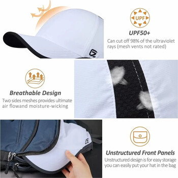 GADIEMKENSD Unstructured Hats UPF 50+ Ελαφρύ αναπνεύσιμο καπάκι εξωτερικού χώρου για άνδρες και γυναίκες M18