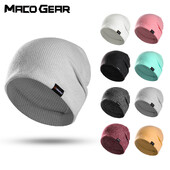 Čvrsta kapa s kapom Topla navlaka za uši Meka pletena kapa Bandana kapa s ogradom Jesen Zima Sportovi na otvorenom Trčanje Planinarenje Skijaška kapa Unisex