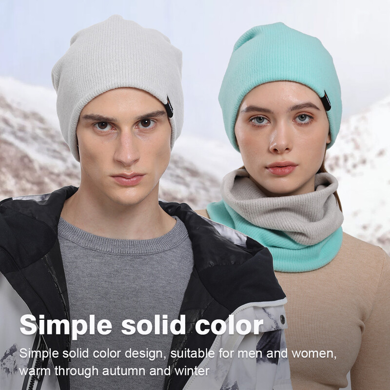 Čvrsta kapa s kapom Topla navlaka za uši Meka pletena kapa Bandana kapa s ogradom Jesen Zima Sportovi na otvorenom Trčanje Planinarenje Skijaška kapa Unisex