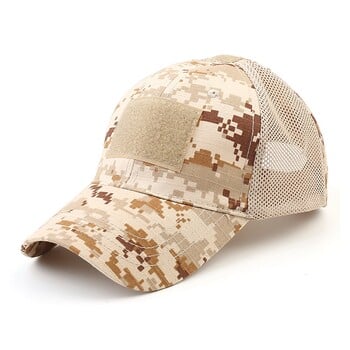 Tactical Army Caps Αθλητικό καπέλο εξωτερικού χώρου Camo Airsoft Military Mesh Snapback Καπέλο μπέιζμπολ Ψάρεμα Κυνηγετικά Καπέλα πεζοπορίας Καπέλο ανδρών