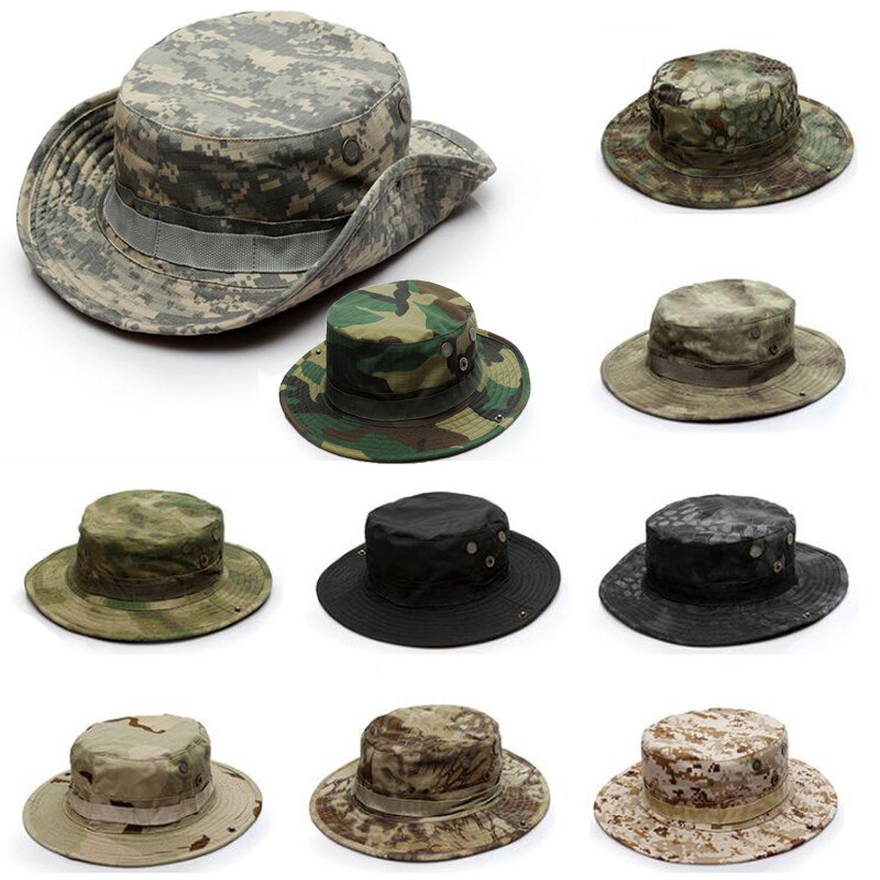Kamuflažne taktičke kape za muškarce Boonie Hat atacs Camo Sun Bucket Cap Ribolov Planinarenje Lovačke kape gorras Oprema