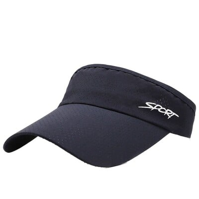 Modni jednobojni šešir za sunčanje s UV zaštitom Ženski ljetni šešir sa šilterom za zaštitu od sunca Sport Trčanje Tenis Golf Kapa Prazan cilindar