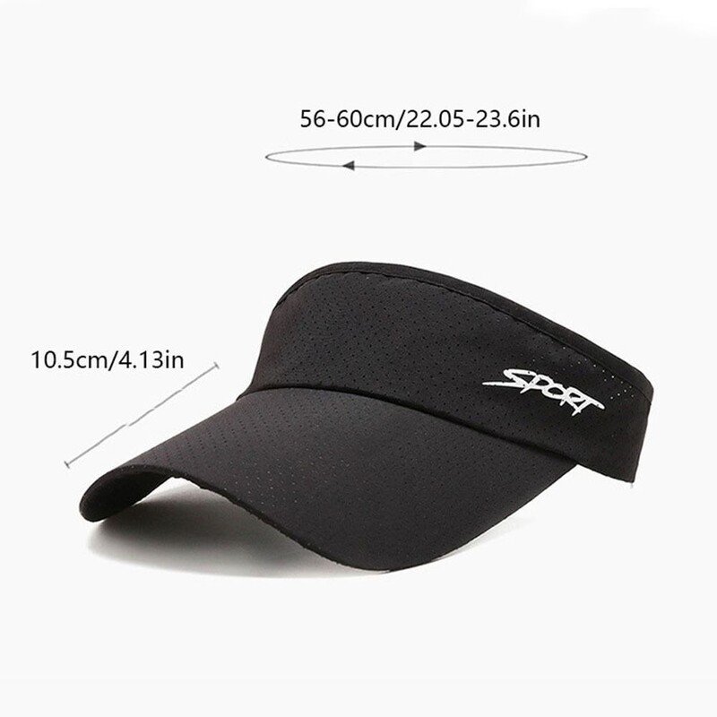 Modni jednobojni šešir za sunčanje s UV zaštitom Ženski ljetni šešir sa šilterom za zaštitu od sunca Sport Trčanje Tenis Golf Kapa Prazan cilindar