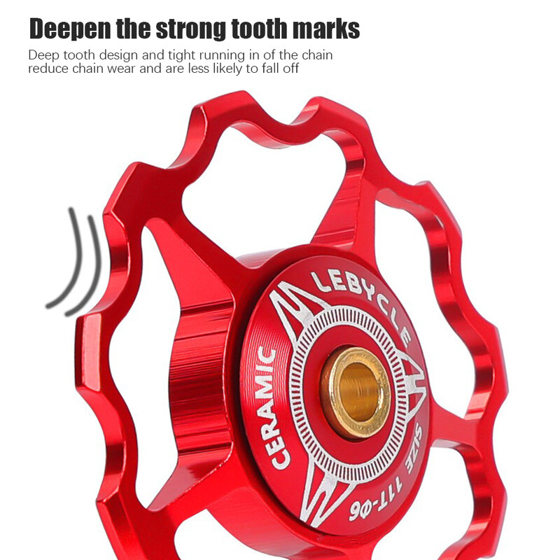 1kom planinski cestovni bicikl 11T Stražnji mjenjač od aluminijske legure Keramički ležaj Vodeći kotač Kotač bicikla