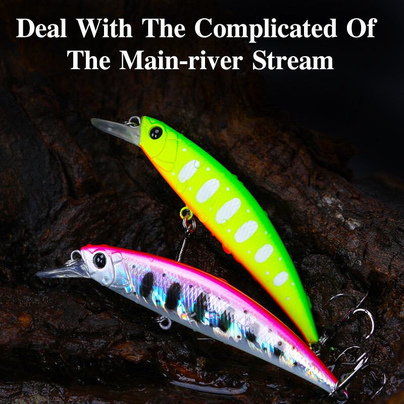 TSURINOYA Rybárska návnada Potápavá rybka 80S 12g DW96 8cm Veľká skalná ryba Tvrdá nástraha Jerkbait Sladkovodná potoková morská návnada Wobblery