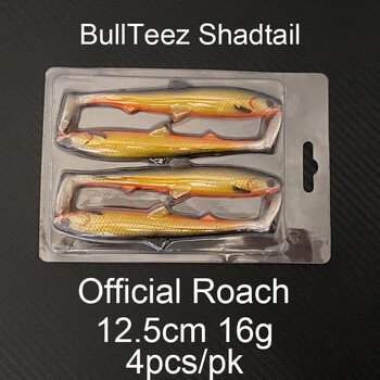 BullTeez Shadtail 12.5cm 16g 18cm 53g ShadTeez 12cm 15g Меки примамки за риболов на костур, щука, хищник