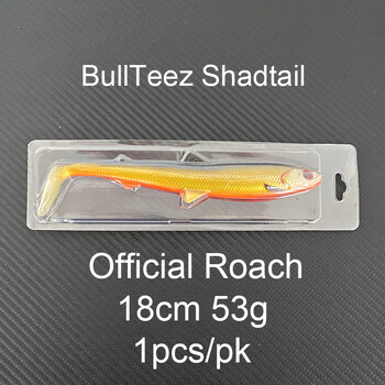 BullTeez Shadtail 12.5cm 16g 18cm 53g ShadTeez 12cm 15g Меки примамки за риболов на костур, щука, хищник