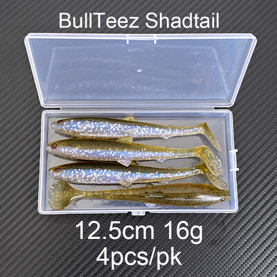 BullTeez Shadtail 12.5cm 16g 18cm 53g ShadTeez 12cm 15g Biban Știucă Pescuit Predator Naluci moi