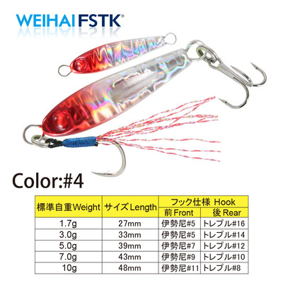 Micro Metal Jig žlica za bacanje s obale slana voda 1,7 g 3 g 5 g 7 g 10 g mamac za bacanje s obale Jack mamac za pecanje Umjetni mamac