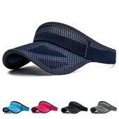 Muškarci Žene Kape Ljetni sportovi Šeširi za sunčanje Kapa za trčanje s UV zaštitom Podesiva bejzbol kapa s praznim gornjim vizirom Tenis Kape za golf