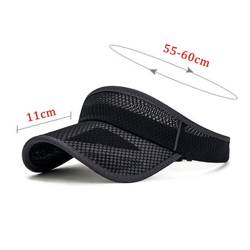 Muškarci Žene Kape Ljetni sportovi Šeširi za sunčanje Kapa za trčanje s UV zaštitom Podesiva bejzbol kapa s praznim gornjim vizirom Tenis Kape za golf