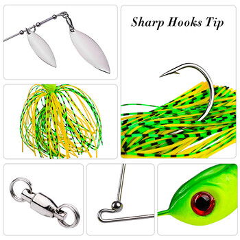 1 τμχ Spinner Bait 10G 14G Metal Lure Hard Fishing Lure Spinner Lure Spinnerbait Pike Swivel Fish Tackle Wobbler Fishing