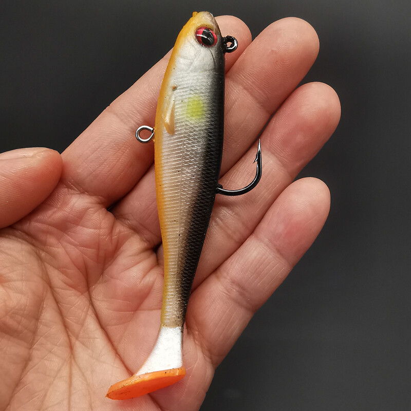 ANFS 5kom set mekanih mamaca za pecanje Meki mamac za plivanje za pecanje brancina Vrhunski mamac za pecanje za slatkovodni morski pesca