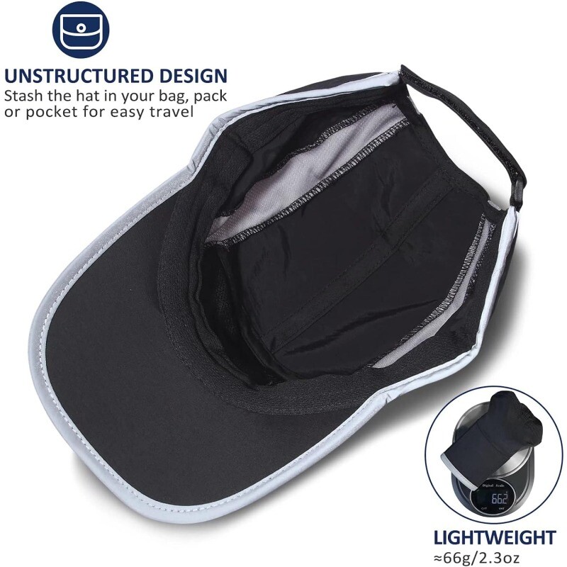 GADIEMKENSD reflektirajuća sklopiva vanjska kapa nestrukturiranog dizajna UPF 50+ Sportske kape za zaštitu od sunca za žene i muškarce