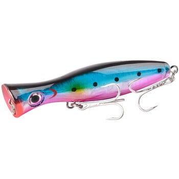 1 τεμ 41 g/83g Big Popper Floating Wobbler Fishing Lures, Τεχνητό πλαστικό σκληρό δόλωμα με συρτή κορυφής, εργαλεία ψαρέματος