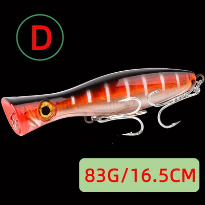 1 kom 41 g/83 g Big Popper plutajući vobler mamac za ribolov, Umjetni plastični tvrdi mamac za trolanje na vodi, pribor za pecanje