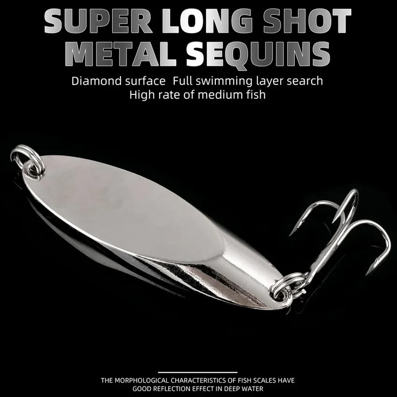 5PCS 3g-21g Svjetleća metalna žlica za ribolov, tvrdi mamci, bass srebrna žlica za ribolov, mamac za pecanje, vobleri Isca umjetni