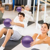 Barre Ball matēta pārnēsājama stabilitātes bumba 5,91 collas gurnu pacelšanai Mājas sporta zāles aprīkojums vingrošanai uzlabo līdzsvaru