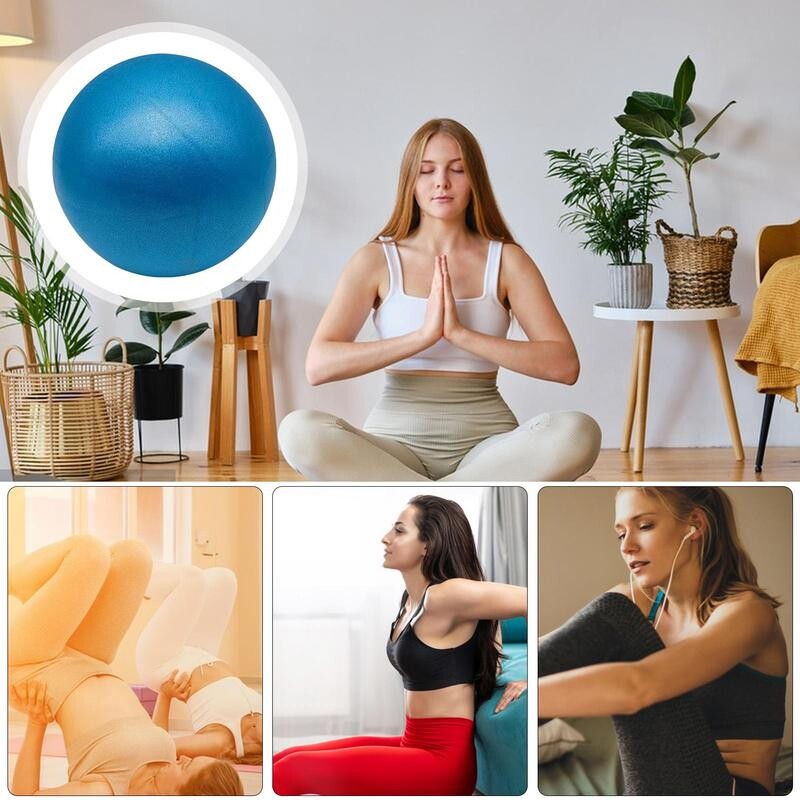 Barre Ball matēta pārnēsājama stabilitātes bumba 5,91 collas gurnu pacelšanai Mājas sporta zāles aprīkojums vingrošanai uzlabo līdzsvaru