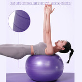 Cvičebná lopta na cvičenie, protišmyková matná povrchová PVC lopta na jogu na cvičenie, fitness a rovnováhu v posilňovni
