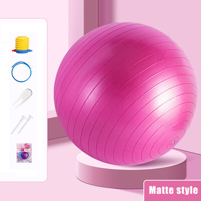 Cvičebná lopta na cvičenie, protišmyková matná povrchová PVC lopta na jogu na cvičenie, fitness a rovnováhu v posilňovni