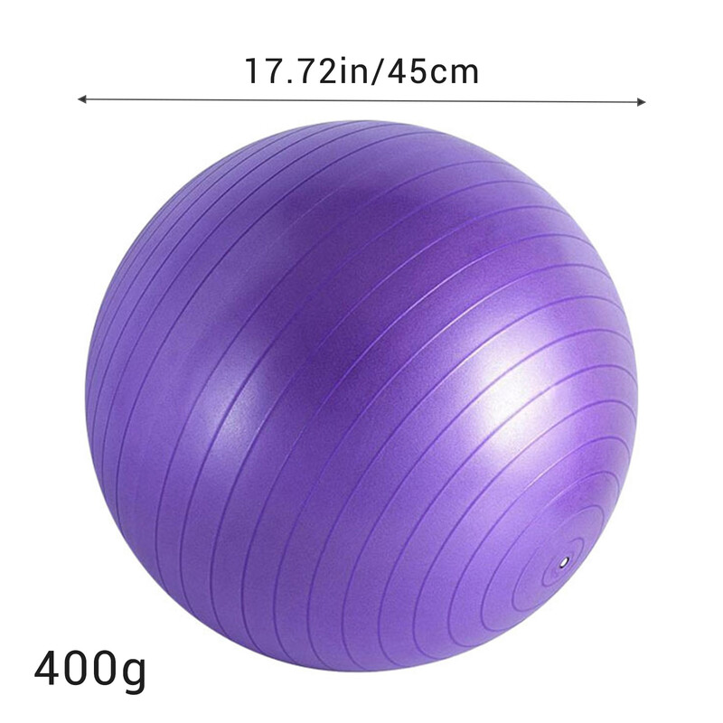 Cvičebná lopta na cvičenie, protišmyková matná povrchová PVC lopta na jogu na cvičenie, fitness a rovnováhu v posilňovni