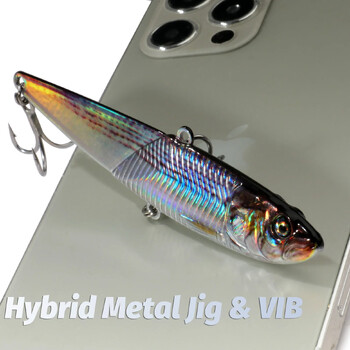 Metal Jig VIB Lure 20g 30g 40g Spinner Spoon 3D Eye Color Spinning Είδη ψαρέματος Γάντζος Swimbait Pesca Spinnerbait Δόλωμα