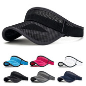 Muškarci Žene Kape Ljetni sportovi Šeširi za sunčanje Kapa za trčanje s UV zaštitom Podesiva bejzbol kapa s praznim gornjim vizirom Tenis Kape za golf