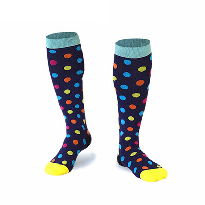 Спортни компресионни чорапи Медицински чорапи за кърмачки за колоездене, бягане във фитнес зала, атлетични циркулационни чорапи, дамски, мъжки, велосипедни чорапи