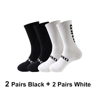 4 para biciklističkih čarapa, visokokvalitetne muške profesionalne biciklističke čarape koje upijaju znoj, prozračne su za trčanje na otvorenom i biciklizam, natjecateljska čarapa