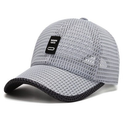 Vasaros pilnas tinklelis greitai džiūstantis vėsus kepurė nuo saulės kvėpuojantis tinklinis beisbolo kepuraitė, vyriška lauko anti-UV teniso golfo žygio sportinė kepuraitė