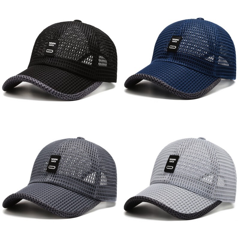 Vasaros pilnas tinklelis greitai džiūstantis vėsus kepurė nuo saulės kvėpuojantis tinklinis beisbolo kepuraitė, vyriška lauko anti-UV teniso golfo žygio sportinė kepuraitė