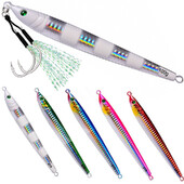 1 KOM Sporiji dugi metalni mamac za pecanje s udicom Žlica za sporo bacanje 60G 80G 100G Metalni mamac s umjetnom obalom Morski pribor