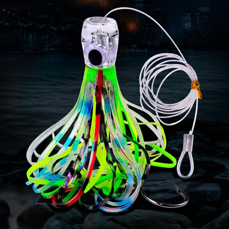 Nalucă de pescuit 23cm/96g Barcă de mare Pescuit cu rână moale Caracatiță Calamar Momeală Momeală Apă de mare Pescuit Moale Calamar Momeală