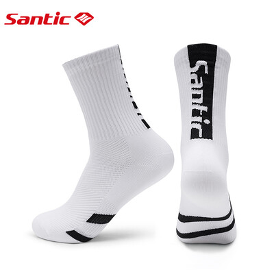 Santic Biciklističke čarape Sport za jahanje na otvorenom MTB Bicikl visoke bombe Prozračne brzosušeće čarape za slobodno vrijeme Muškarci Žene Biciklistička oprema