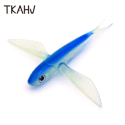 TKAHV 1 KOM Big Fish Wing Flying Soft Lure Tuna Bait Plutajući ili tonući brod Trolling Morska voda Bionic Umjetni pribor za ribolov