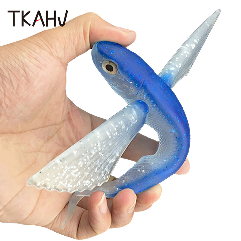 TKAHV 1 KOM Big Fish Wing Flying Soft Lure Tuna Bait Plutajući ili tonući brod Trolling Morska voda Bionic Umjetni pribor za ribolov