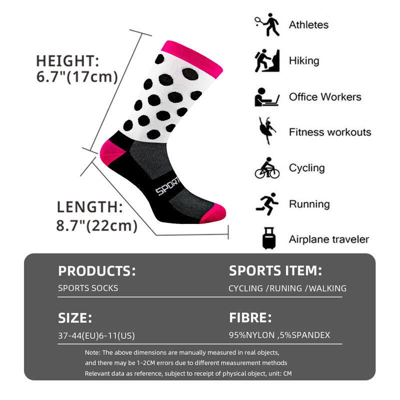 Profesionalne biciklističke čarape visoke kvalitete, muškarci, žene, košarka, nogomet, nogomet, trčanje, bicikl, biciklističke sportske čarape