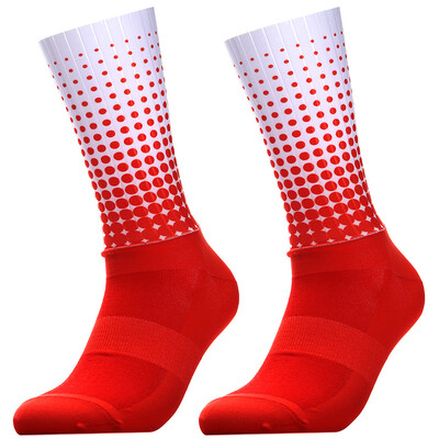 Stilius Naujos Polka Dot Vasaros Sportinės Dviračių Kojinės Neslystančios Silicone Pro Lauko Kojinės Lenktyniniam Dviračiui Calcetines Ciclismo