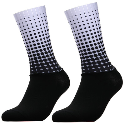 Stilius Naujos Polka Dot Vasaros Sportinės Dviračių Kojinės Neslystančios Silicone Pro Lauko Kojinės Lenktyniniam Dviračiui Calcetines Ciclismo